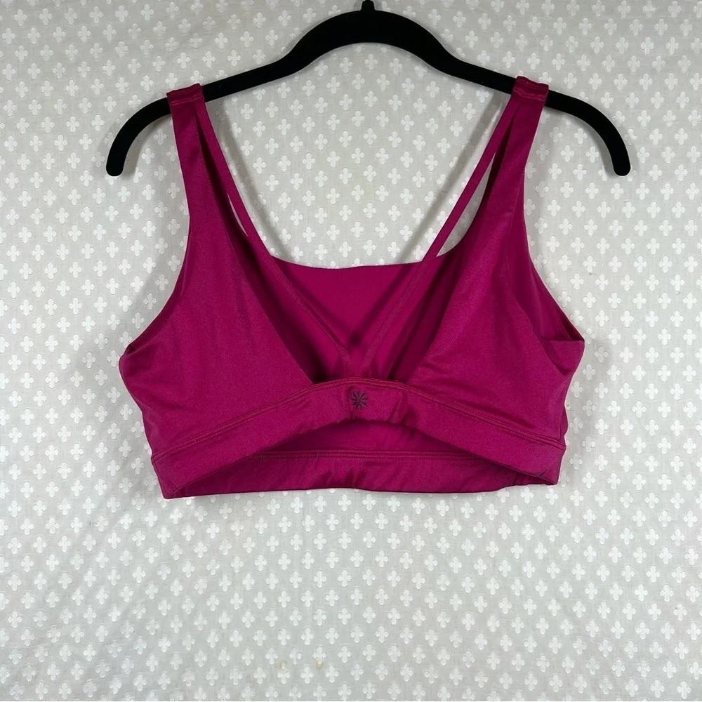 Athleta Fuchsia Pink Strappy‎ Sports Bra